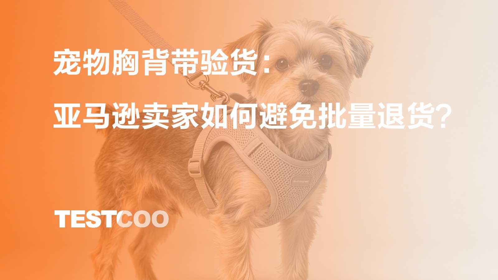 宠物胸背带验货:亚马逊卖家如何避免批量退货