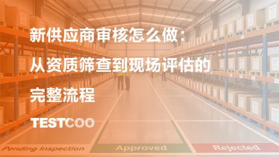 新供应商审核怎么做 从资质筛查到现场评估的完整流程