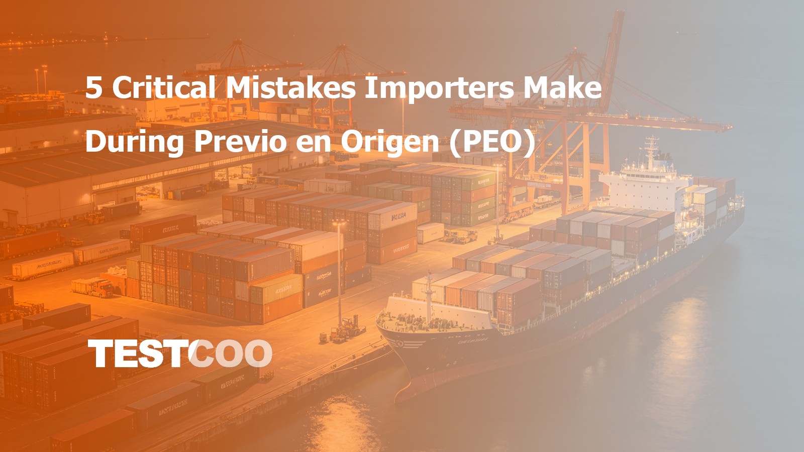 5 Critical Mistakes Importers Make During Previo en Origen (PEO)