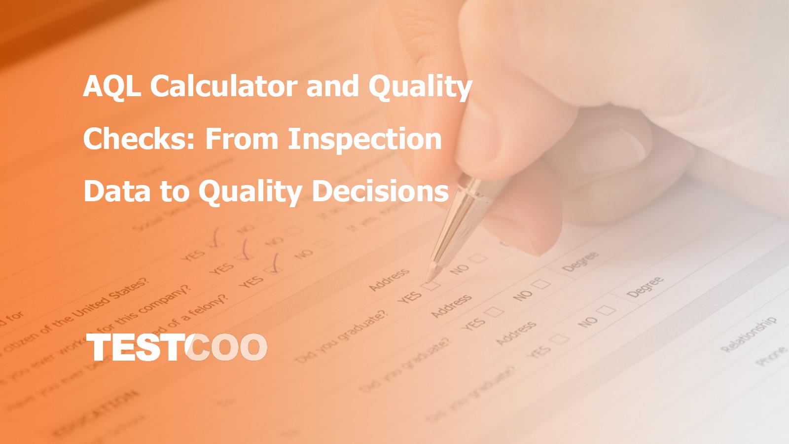 AQL Calculator and Quality Checks
