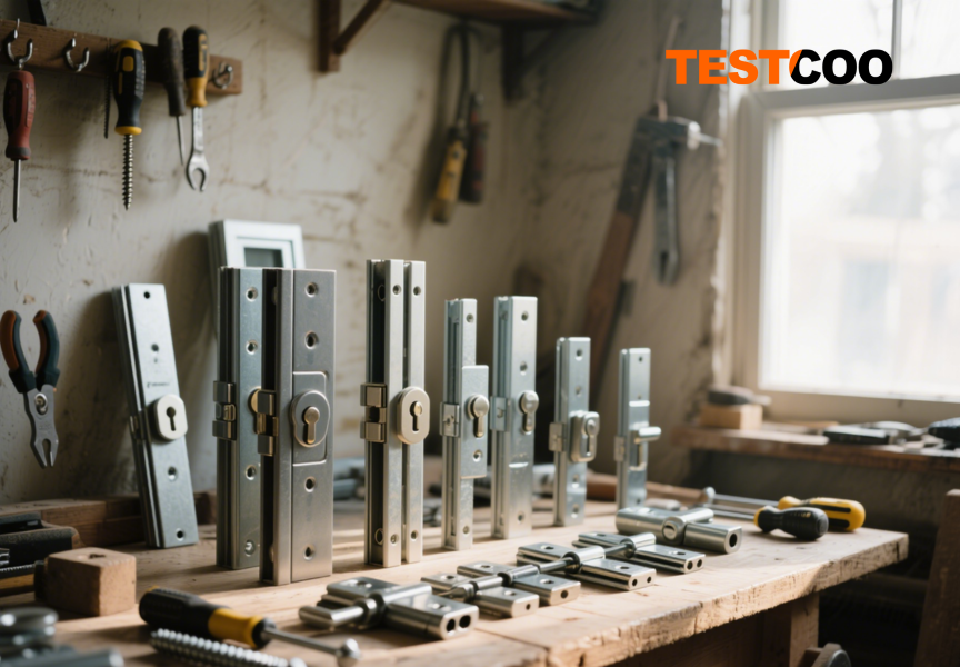 Hardware components for building doors and windows