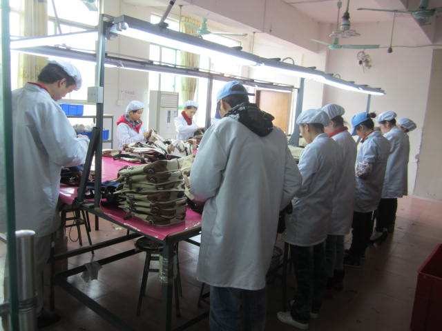 皮具验货现场 皮具验货现场