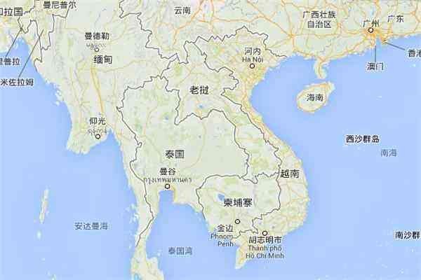 东南亚地图