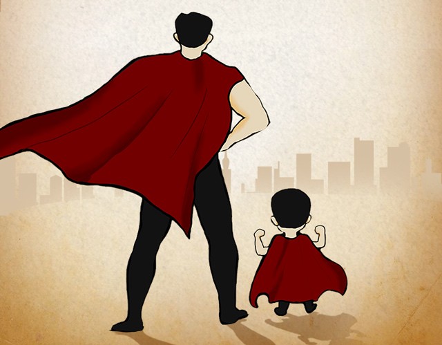 父亲节我的验货员爸爸是超级英雄